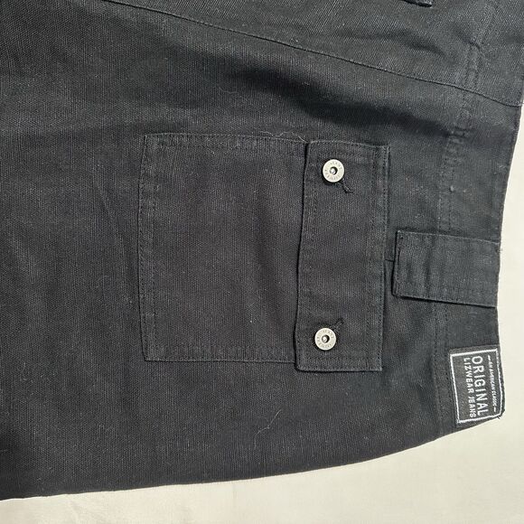 Liz Claiborne Lizwear Shorts Women Linen Blend High Rise Sz 8-10 Black - NEW - Picture 11 of 13